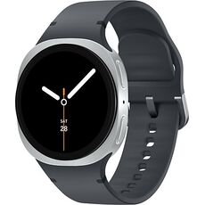 Galaxy Watch8 | 40 мм | Silver | Sport/Graphite | S/M, Размер ремешка : S/M, Тип ремешка : Sport, Размер корпуса : 40 мм, Подключение часов : Bluetooth / Wi-Fi, Цвет ремешка: Graphite, Цвет: Silver
